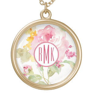 Monogram Mid July Gold Plated Necklace