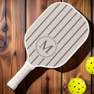 Monogram MidCentury Striping Sandcastle Pink Color Pickleball Paddle