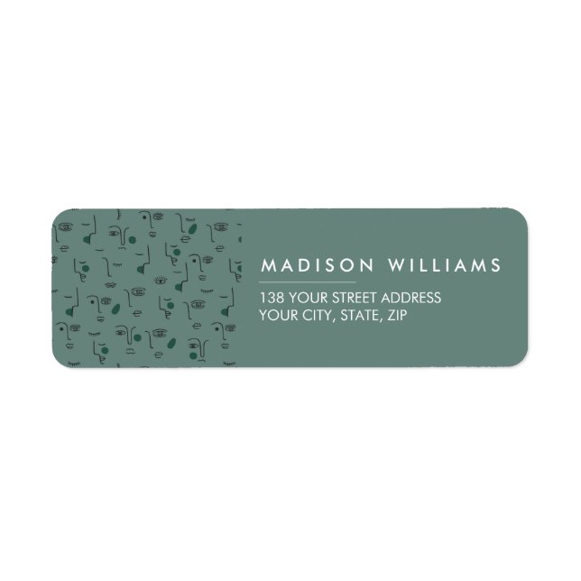 Monogram Minimal Modern Label (Front)