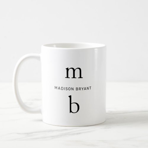 Monogram Minimal Mug