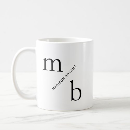 Monogram Minimal Simple Mug
