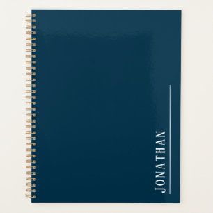 Monogram minimalist blue  planner