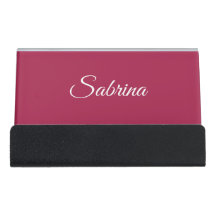 Monogram minimalist cherry rose pink