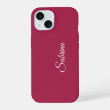 Monogram minimalist cherry rose pink