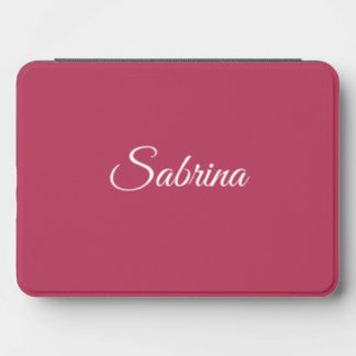 Monogram minimalist cherry rose pink kindle cover
