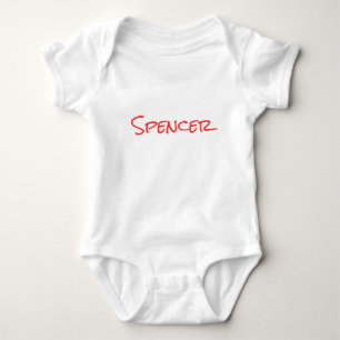 Monogram minimalist custom name  baby bodysuit