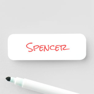 Monogram minimalist custom name tag