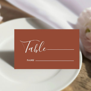 Monogram Minimalist Emerald Green Wedding Place Card