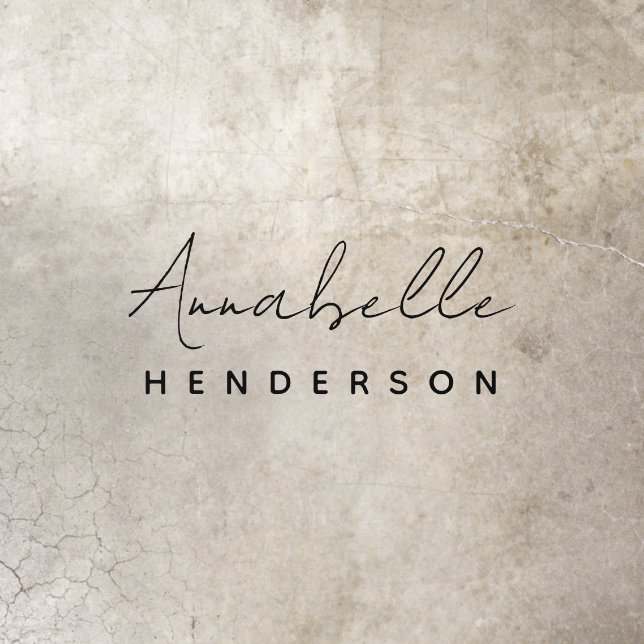 Monogram | Minimalist Modern Stylish Nameplate Floor Decals (Insitu)