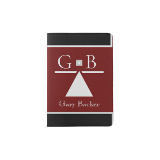 Monogram Minimalist Passport Holder red