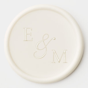 Monogram Minimalistic Wedding Sticker