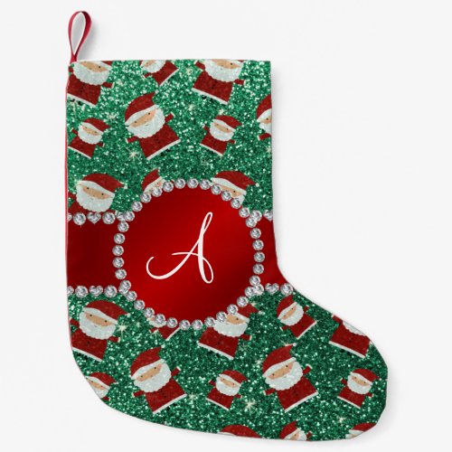 Monogram Santa Claus Small christmas stocking