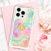 Monogram Modern Abstract Glitter Personalized