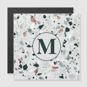 Monogram Modern Abstract Terrazzo Pattern (Front/Back)