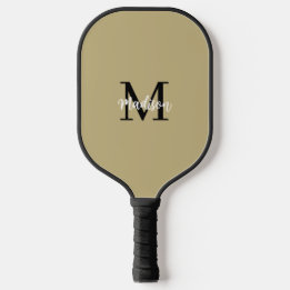 Monogram Modern Black Tan Sand Pickleball Paddle