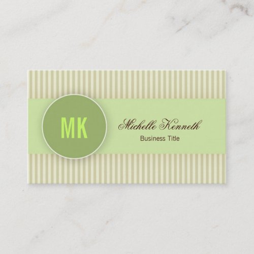 Monogram Modern Business Card Design