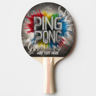 monogram modern colorful elegant cool ping pong paddle
