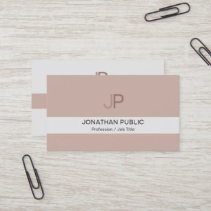 Monogram Modern Elegant Chic Color Harmony Luxury Business Card