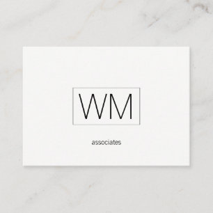 Monogram   Modern Executive Business Card