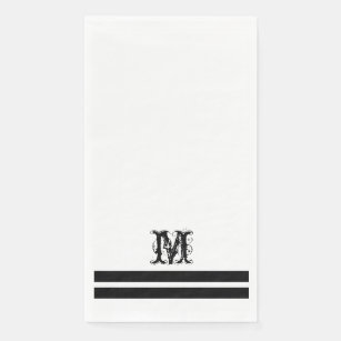 monogrammed paper towels bathroom