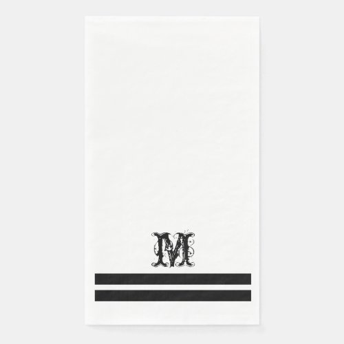 Monogram Modern French Guest Bath Paper Towels
