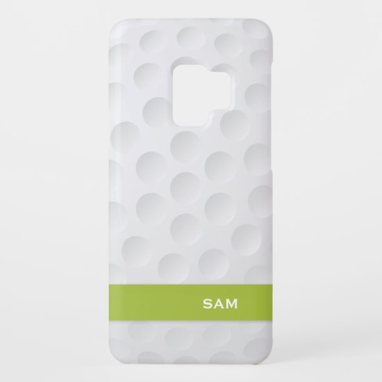 Monogram. Modern Golf Ball Pattern. Case-Mate Samsung Galaxy S9 Case