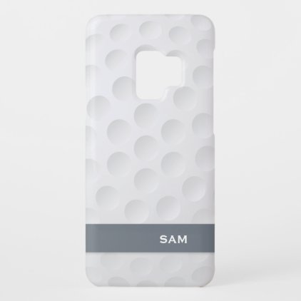 Monogram. Modern Golf Ball Pattern. Case-Mate Samsung Galaxy S9 Case