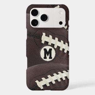 Monogram Modern Graphic Football iPhone 17 Pro Max Case