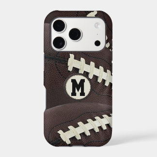 Monogram Modern Graphic Football iPhone 17 Pro Case