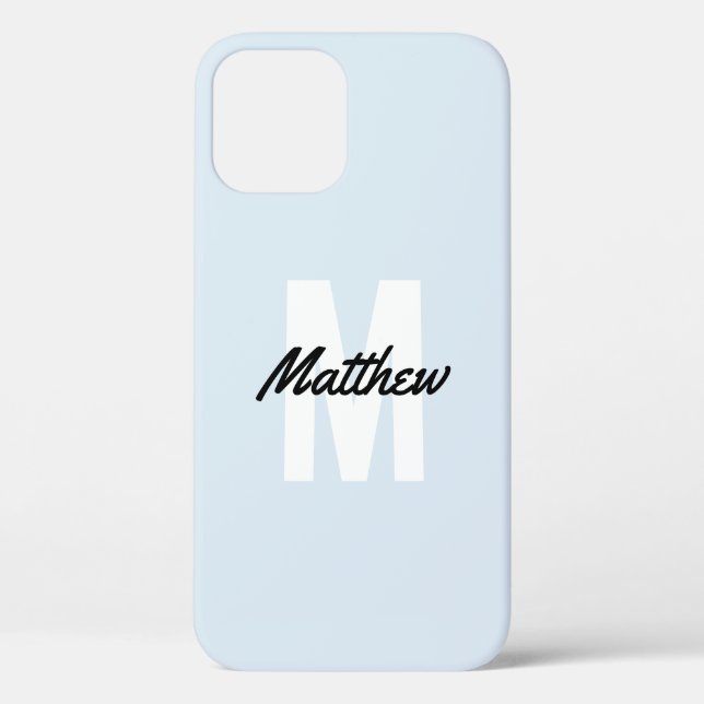 Monogram Modern Handwriting Name Case-Mate i Case-Mate iPhone Case (Back)