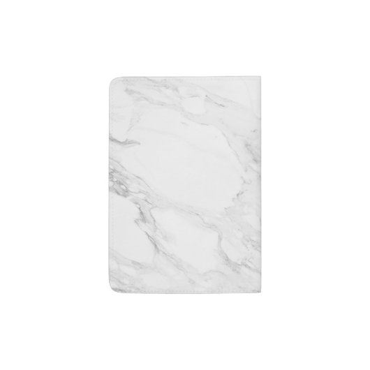 Monogram modern marble passport holder (Back)