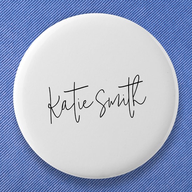 Monogram Modern Minimal Handwritten Script Button (Creator Uploaded)