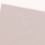 Monogram Modern Minimalist Greenery Embosser<br><div class="desc">Monogram Modern Minimalist Greenery Embosser. Personalize this stylish monogram embosser with your custom initial.</div>