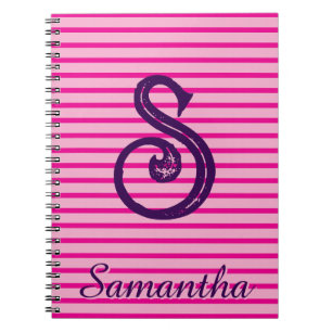 Monogram Modern Preppy Back-To-School Notebook