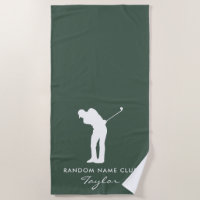 Monogram Modern Sage Green Club Name Personalized