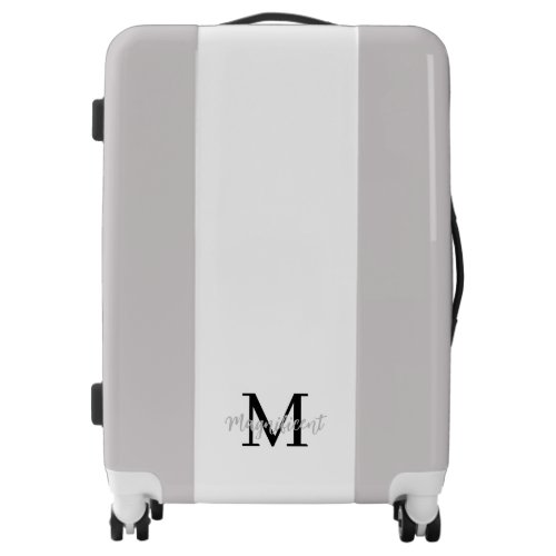 Monogram Modern Silver White Black Luggage