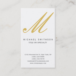 Monogram Modern Simple Business Card