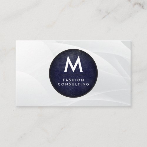 Monogram Modern Slate  Modern Artistic Background Business Card