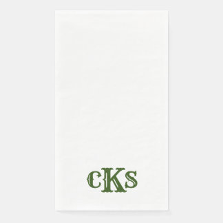 Monogram Modern Texas Guest Bath Paper Towels