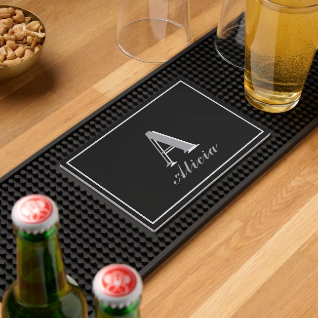 Monogram Molded PVC Bar Mat, Size: 19" x 7" Bar Mat (Insitu (Bar 2))