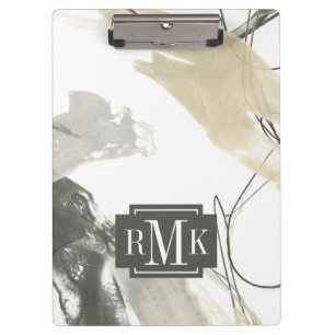 Monogram Monochrome Momentum Clipboard