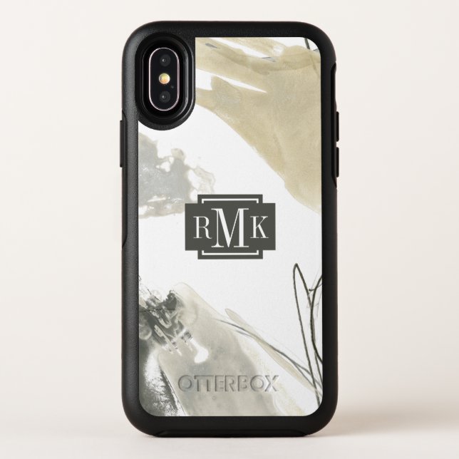 Monogram | Monochrome Momentum Otterbox iPhone Case (Back)