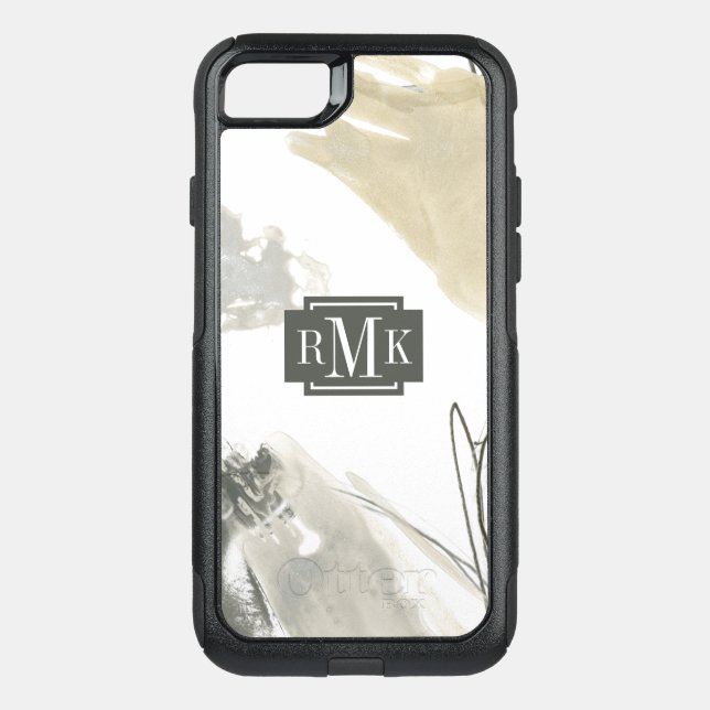 Monogram | Monochrome Momentum Otterbox iPhone Case (Back)
