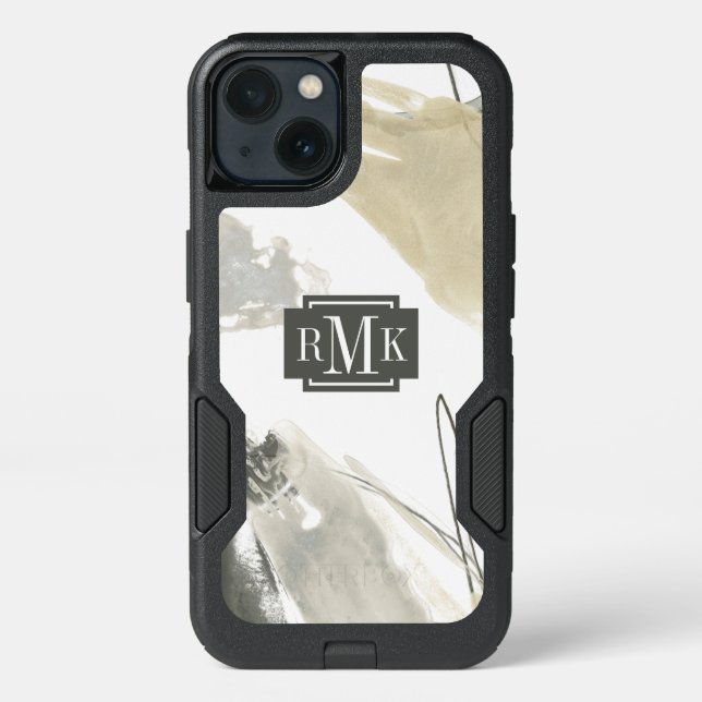Monogram | Monochrome Momentum Otterbox iPhone Case (Back)