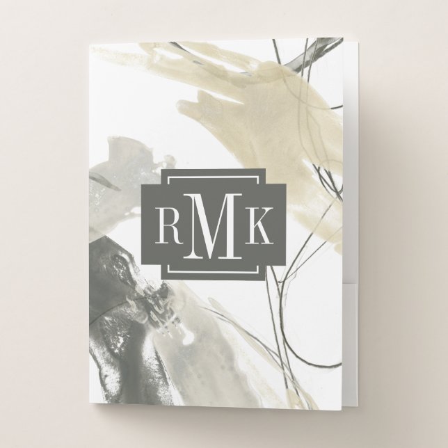 Monogram | Monochrome Momentum Pocket Folder (Front)