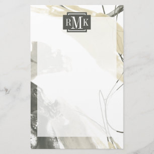 Monogram   Monochrome Momentum Stationery