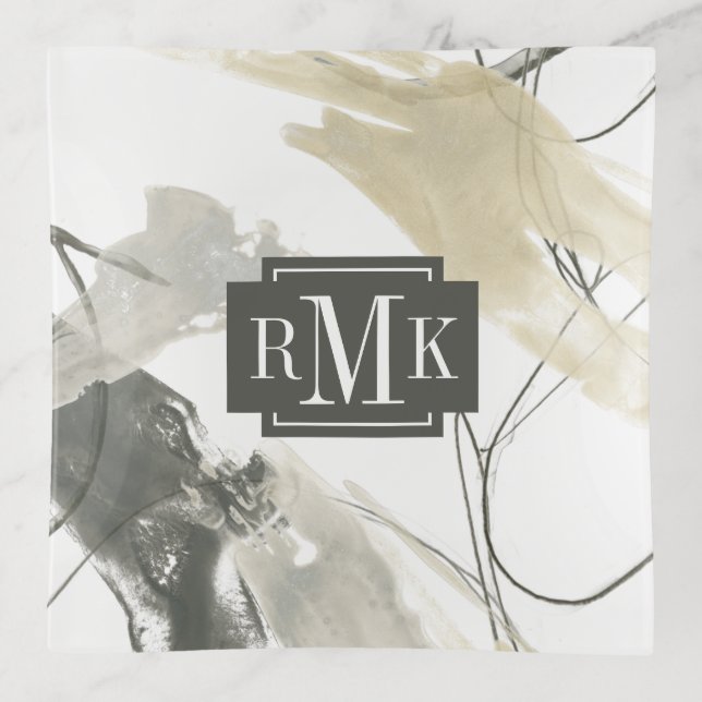 Monogram | Monochrome Momentum Trinket Tray (Front)