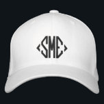 Monogram Monogrammed Initials Custom Personalized Embroidered Baseball Cap<br><div class="desc">Monogram Monogrammed Initials Custom Personalized Embroidered Baseball Cap features the simple modern embroidered monogram of your initials. Perfect as a gift for family and friends for birthday,  Christmas,  Father's Day,  Mother's Day,  weddings and more. Created by Evco Studio www.zazzle.com/store/evcostudio</div>