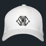 Monogram Monogrammed Initials Custom Personalized Embroidered Baseball Cap<br><div class="desc">Monogram Monogrammed Initials Custom Personalized Embroidered Baseball Cap features the simple modern embroidered monogram of your initials. Perfect as a gift for family and friends for birthday,  Christmas,  Father's Day,  Mother's Day,  weddings and more. Created by Evco Studio www.zazzle.com/store/evcostudio</div>