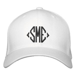 Monogram Monogrammed Initials Custom Personalized Embroidered Baseball Cap